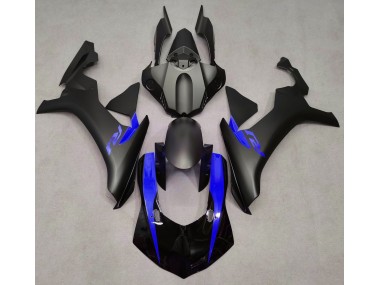 2015-2019 Noir Mat & Bleu R1 Carénage Moto