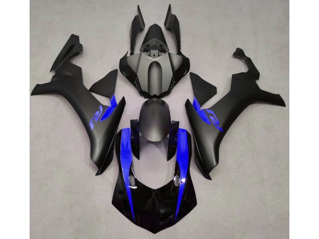 2015-2019 Noir Mat & Bleu R1 Carénage Moto 2015-2019 Noir Mat & Bleu R1 Carénage Moto