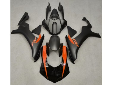 2015-2019 Noir Mat & Orange R1 Carénage Moto