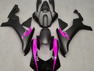 2015-2019 Noir Mat & Rose R1 Carénage Moto