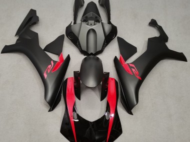 2015-2019 Noir Mat & Rouge Nacré R1 Carénage Moto