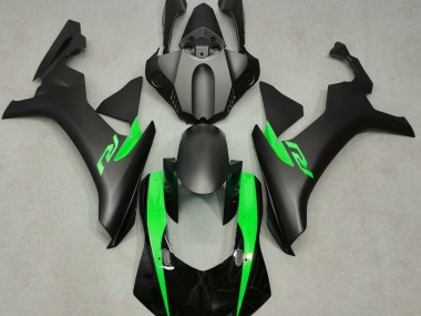 2015-2019 Noir Mat & Vert R1 Carénage Moto