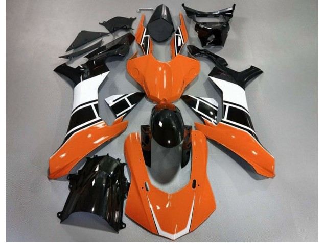 2015-2019 Orange Brillant Blanc & Noir R1 Carénage Moto 2015-2019 Orange Brillant Blanc & Noir R1 Carénage Moto