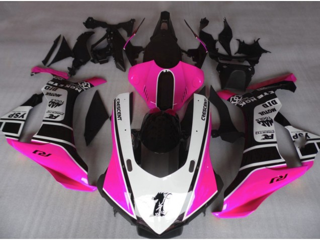 2015-2019 Rose Brillant & Blanc R1 Carénage Moto 2015-2019 Rose Brillant & Blanc R1 Carénage Moto