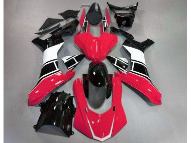 2015-2019 Rouge Brillant Blanc & Noir R1 Carénage Moto
