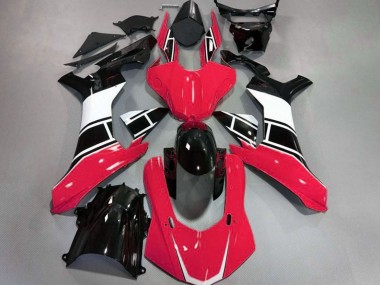 2015-2019 Rouge Brillant Blanc & Noir R1 Carénage Moto