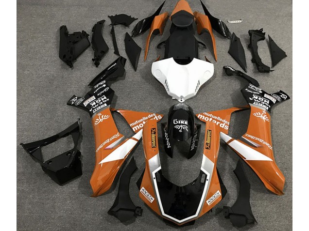 2015-2019 Style De Logo Orange Brillant R1 Carénage Moto 2015-2019 Style De Logo Orange Brillant R1 Carénage Moto