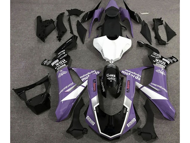 2015-2019 Style De Logo Violet Brillant R1 Carénage Moto 2015-2019 Style De Logo Violet Brillant R1 Carénage Moto