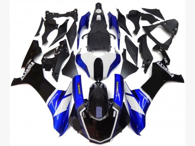 2015-2019 Style Personnalisé Bleu & Blanc R1 Carénage Moto