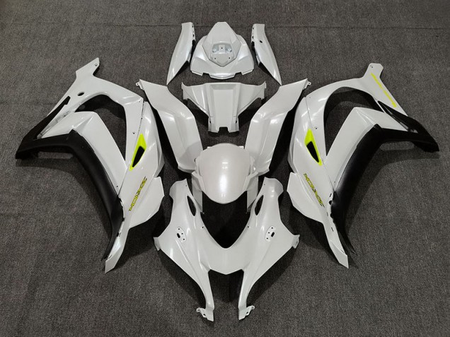 2016-2019 Blanc Nacré Profond ZX10R Carénage Moto 2016-2019 Blanc Nacré Profond ZX10R Carénage Moto