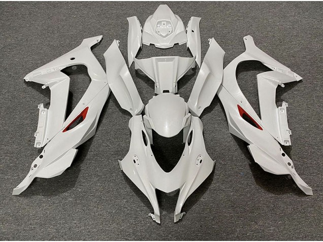 2016-2019 Garniture Rouge Blanc Perle ZX10R Carénage Moto 2016-2019 Garniture Rouge Blanc Perle ZX10R Carénage Moto