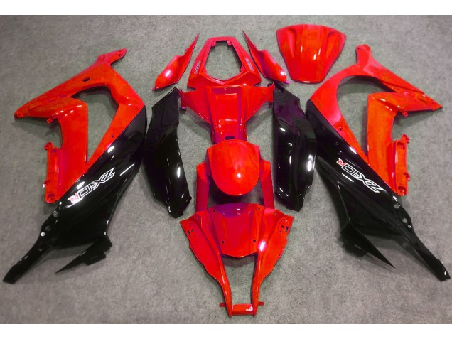 2016-2019 Rouge Brillant & Noir ZX10R Carénage Moto 2016-2019 Rouge Brillant & Noir ZX10R Carénage Moto