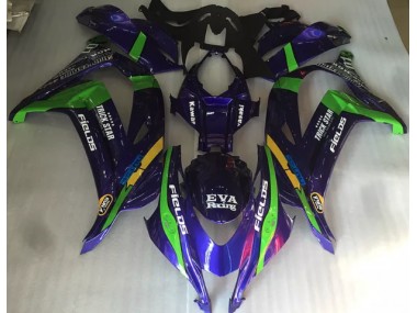 2016-2019 Vert Violet & Brillant ZX10R Carénage Moto