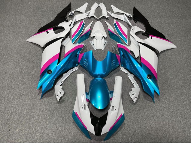 2017-2021 Bleu Clair & Rose R6 Carénage Moto 2017-2021 Bleu Clair & Rose R6 Carénage Moto