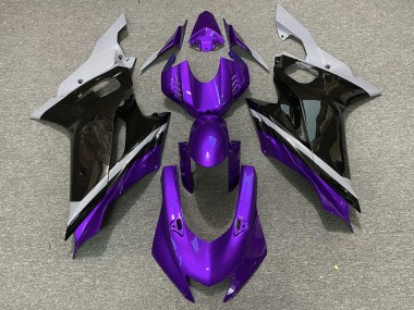 2017-2021 Ciment Noir & Violet R6 Carénage Moto