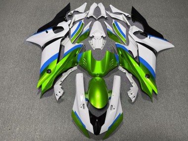2017-2021 Vert Brillant & Bleu Clair R6 Carénage Moto