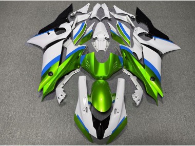 2017-2021 Vert Brillant & Bleu Clair R6 Carénage Moto