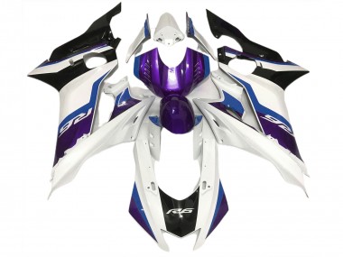 2017-2021 Violet & Blanc Brillant R6 Carénage Moto