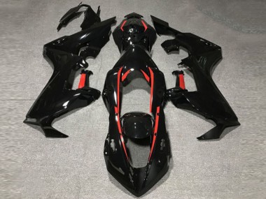 2017-2023 Noir Brillant Avec Doublure Rouge CBR1000RR Carénage Moto