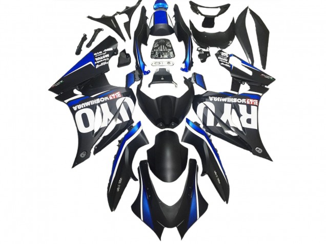 2017-2023 Noir Mat & Bleu GSXR 1000 Carénage Moto 2017-2023 Noir Mat & Bleu GSXR 1000 Carénage Moto