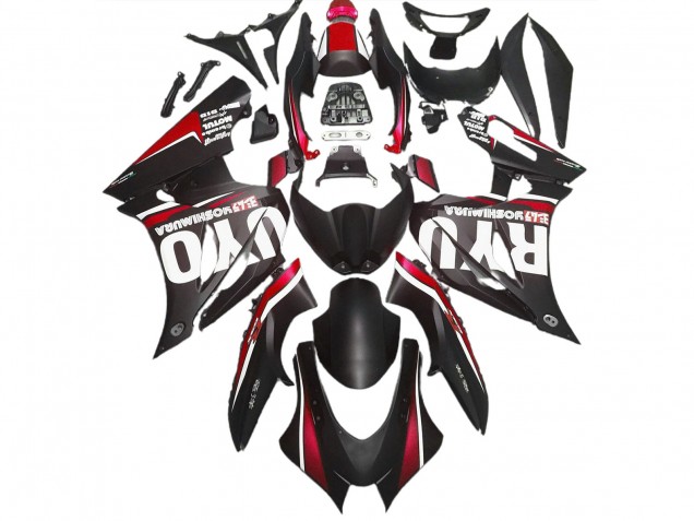 2017-2023 Noir Mat & Rouge GSXR 1000 Carénage Moto 2017-2023 Noir Mat & Rouge GSXR 1000 Carénage Moto
