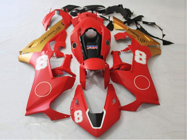 2017-2023 Rouge Mat & Or Mat CBR1000RR Carénage Moto 2017-2023 Rouge Mat & Or Mat CBR1000RR Carénage Moto