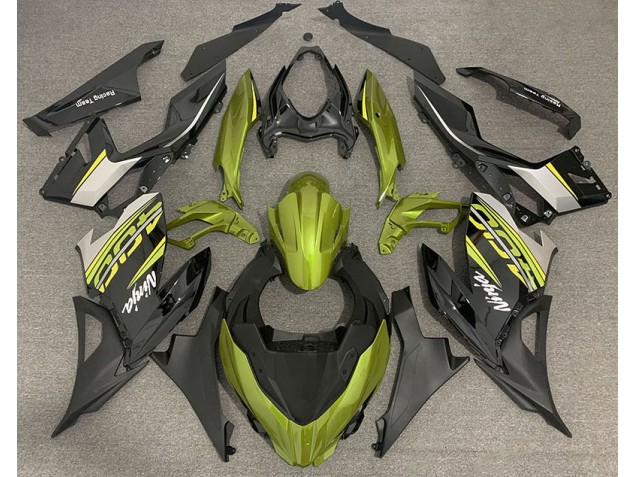 2018-2023 Jaune Liquide & Gris Ninja 400 Carénage Moto 2018-2023 Jaune Liquide & Gris Ninja 400 Carénage Moto