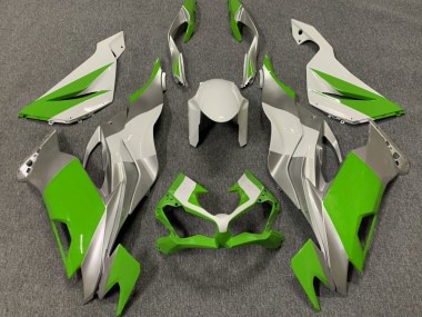 2019-2023 Vert Brillant Blanc & Argent ZX6R Carénage Moto